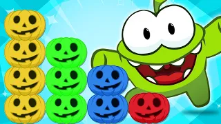 Learn Colors for with Scary Pumpkins by Om Nom! Baby Om Nom LOVES to Play | Learn With Om Nom