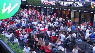 ABSOLUTE SCENES! England fans watch team reach final after 2-1 win over Denmark | SFs | EURO 2020