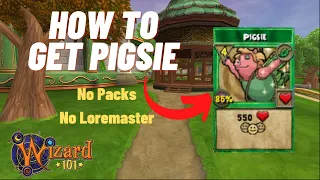 Wizard101| FREE and EASY PIGSIE TC (And How To Craft The Spell)