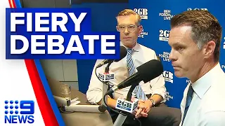 Perrottet and Minns clash in heated debate on live radio | 9 News Australia