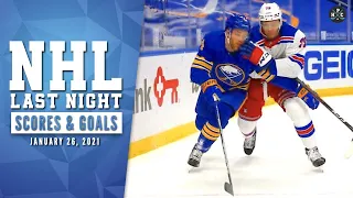 NHL Last Night: All 78 Goals and NHL Scores on January 26, 2021