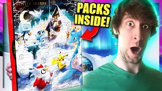 Opening The Pokemon TCG Holiday Calendar Box with 25 Surprises! Pokemon Christmas Advent Calendar!