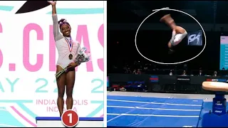 Simone Biles Landed Her Yurchenko Double Pike For The First Time At The 2021 Gk U.S. Classic