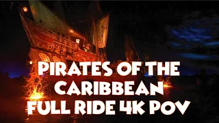 Disneyland Pirates of the Caribbean | Full ride 4k POV