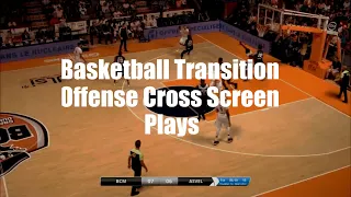 Basketball Transition Offense Cross Screen Plays