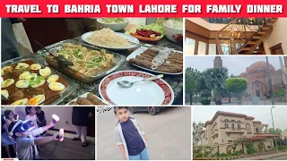 Travel to Bahria town Lahore for family dinner || Life with Aaima