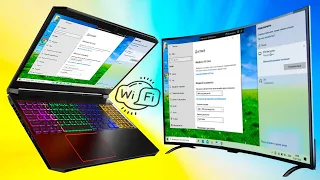 Как подключить ноутбук к телевизору через Wi-Fi Windows 10.Как передать изображение с ноутбука