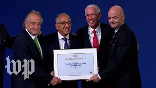 U.S., Mexico and Canada win joint bid for 2026 World Cup
