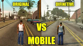 GTA San Andreas Original VS Definitive Mobile | Gameplay & Graphics Comparison