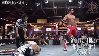 [FREE DREAM MATCH] AJ Styles vs. PJ Black (Justin Gabriel) - House of Glory Wrestling