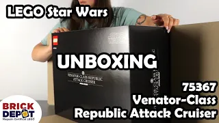 Unboxing the NEWEST LEGO Star Wars set! 75367 Venator-Class Republic Attack Cruiser