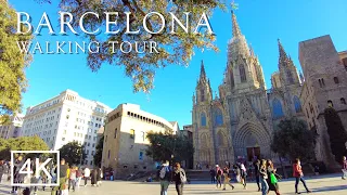 Barcelona Walking Tour - 4k Ultra HD 60fps - 3D Audio January 2022