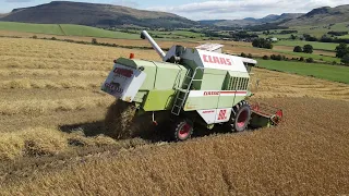 SPRING BARLEY HARVEST 2021 DRONE FOOTAGE AND VOICEOVER