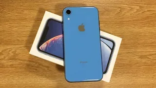 iPhone XR Blue Unboxing & First Impressions