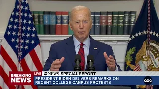 Biden speaks on student protests