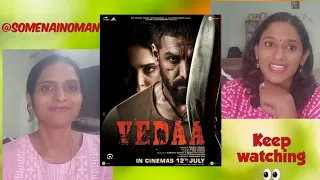 VEDAA reaction @Somenainoman #johnibrahim #sharvari #trailer #moviereactionvideos