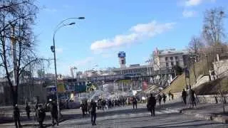 Институтская Евромайдан в Киеве18.02. 2014