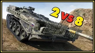 Strv 103B - 11 Kills - 2 VS 8 - World of Tanks Gameplay