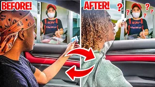 DRIVE THRU PERSON SWAP PRANK! *CRAZY REACTIONS*