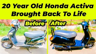 20 year old Honda Activa Restored in 12 days | English | RysonsSprayBooth