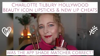 NEW CHARLOTTE TILBURY HOLLYWOOD BEAUTY ICON LIPSTICKS & LIP CHEATS - was the shade matcher correct?