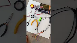 Como instalar alarme com partida elétrica na moto.