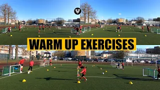 Fun Warm Up Exercises | Football - Soccer Training | U11 - U12 - U13 - U14