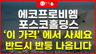 에코프로비엠 포스코홀딩스 '이 가격' 에서 사세요 반드시 반등 나옵니다