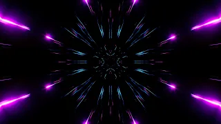 Fast Speed Dark Fractal Neon Particles Tunnel Effect Loop 4K