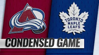 01/14/19 Condensed Game: Avalanche @ Maple Leafs