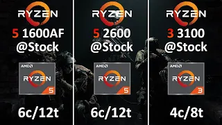 Ryzen 5 1600 AF vs Ryzen 5 2600 vs Ryzen 3 3100 - Test in 10 Games 1080p and 1440p