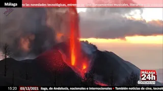 🔴Noticia - Intensa actividad estromboliana en el volcán de La Palma