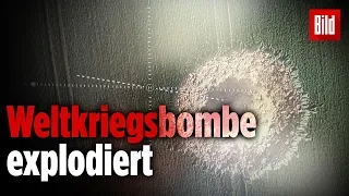 Dud bomb from second world war exploding in Germany