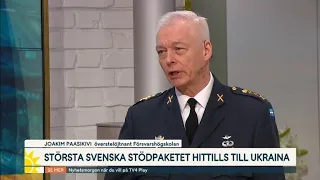 Paasikivi om svenska rekordstödet till Ukraina: ”Det här är viktiga… | Nyhetsmorgon | TV4 & TV4 Play