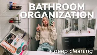 organizing and deep cleaning my bathroom!!