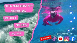 MALDIVES | REETHI BEACH | BAA ATOLL | HOUSE REEF | SNORKELLING