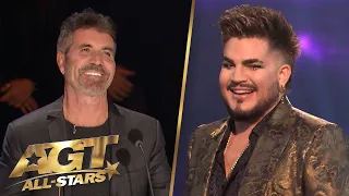 Adam Lambert reunites with Simon Cowell