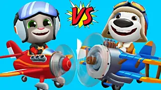 Pilot Tom VS Pilot Hank Talking Tom Sky Run Gameplay