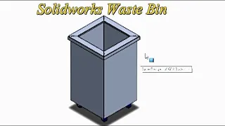 SolidWorks Commercial Kitchen Waste Bin