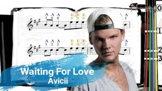 Waiting For Love | Avicii | Violin SHEET MUSIC [With Fingerings] [Level 3]