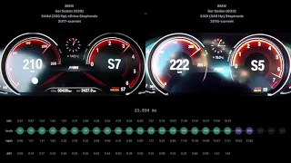 [0-250] BMW 5er Sedan 540d 2017-current vs BMW 5er Sedan 540i 2016-current