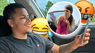 Texting My Fiancée "I Dropped Her Off, I'm On My Way" Prank!