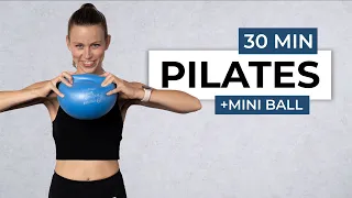 30 Min Full Body Standing Pilates Workout with Ball - FEEL AMAZING!