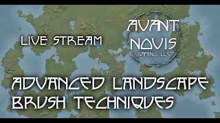 Realistic fantasy map tutorial. Advanced landscape brush techniques