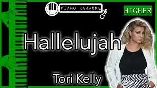 Hallelujah (HIGHER +3) - Tori Kelly - Piano Karaoke Instrumental
