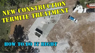 How to Pre-treat for termites. New construction liquid termite treatment.