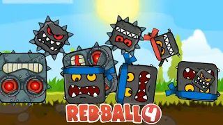 Red Ball 4 - Ninja Box, Boom Box VsTWO Boss 3 in The Battle All Maps