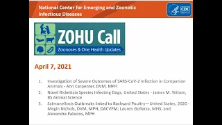 CDC ZOHU Call April 7, 2021