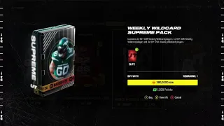 Madden NFL 2024 Weekly Wildcard Supreme Pack Plus Training & Coin Pack Opening!