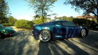 TDF Blue Ferrari 360 Challenge Stradale driving Gopro HD